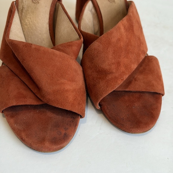 Madewell Suede Mules in Rust - Picture 11 of 13